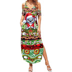 Koala Christmas Summer Maxi Dress Australia Aboriginal Cute Santa Koalas - Aussie Hoodie