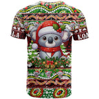 Koala Christmas T Shirt Australia Aboriginal Cute Santa Koalas - Aussie Hoodie