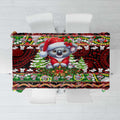Koala Christmas Tablecloth Australia Aboriginal Cute Santa Koalas - Aussie Hoodie