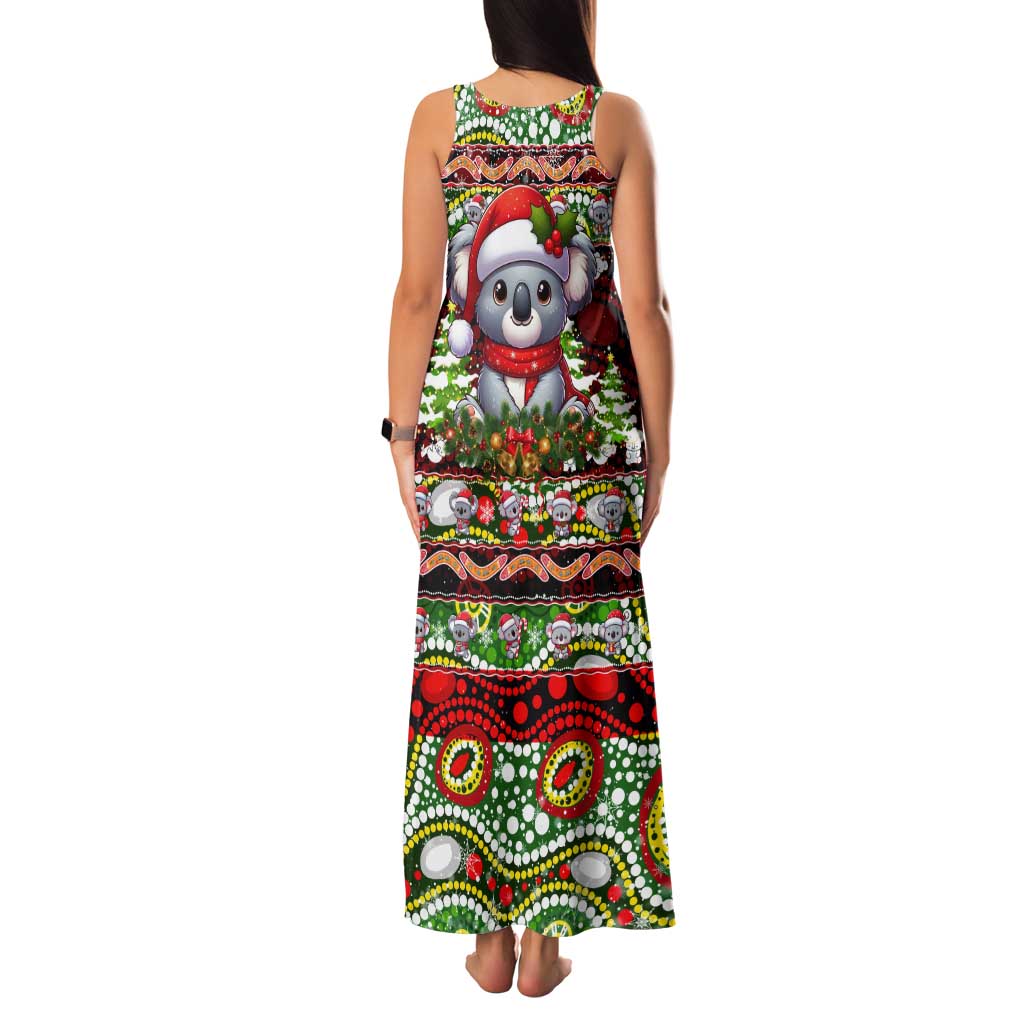 Koala Christmas Tank Maxi Dress Australia Aboriginal Cute Santa Koalas - Aussie Hoodie