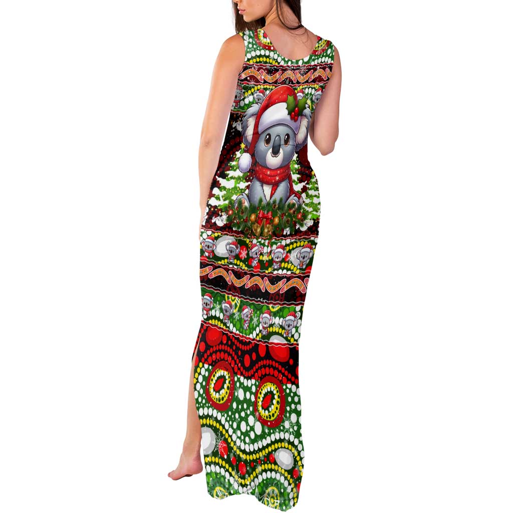 Koala Christmas Tank Maxi Dress Australia Aboriginal Cute Santa Koalas - Aussie Hoodie