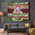 Koala Christmas Tapestry Australia Aboriginal Cute Santa Koalas - Aussie Hoodie