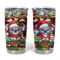 Koala Christmas Tumbler Cup Australia Aboriginal Cute Santa Koalas - Aussie Hoodie