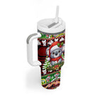 Koala Christmas Tumbler With Handle Australia Aboriginal Cute Santa Koalas - Aussie Hoodie