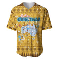 Merry Christmas Australia Baseball Jersey Xmas Travel Map - Aussie Hoodie