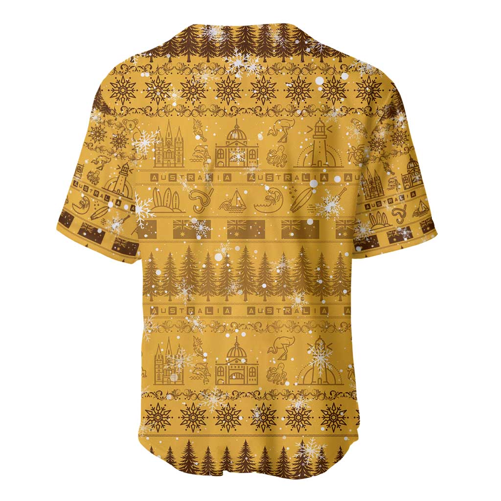 Merry Christmas Australia Baseball Jersey Xmas Travel Map - Aussie Hoodie