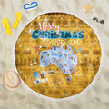 Merry Christmas Australia Beach Blanket Xmas Travel Map - Aussie Hoodie