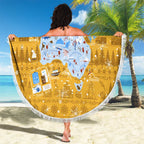 Merry Christmas Australia Beach Blanket Xmas Travel Map - Aussie Hoodie