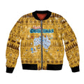 Merry Christmas Australia Bomber Jacket Xmas Travel Map - Aussie Hoodie