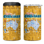 Merry Christmas Australia 4 in 1 Can Cooler Tumbler Xmas Travel Map - Aussie Hoodie