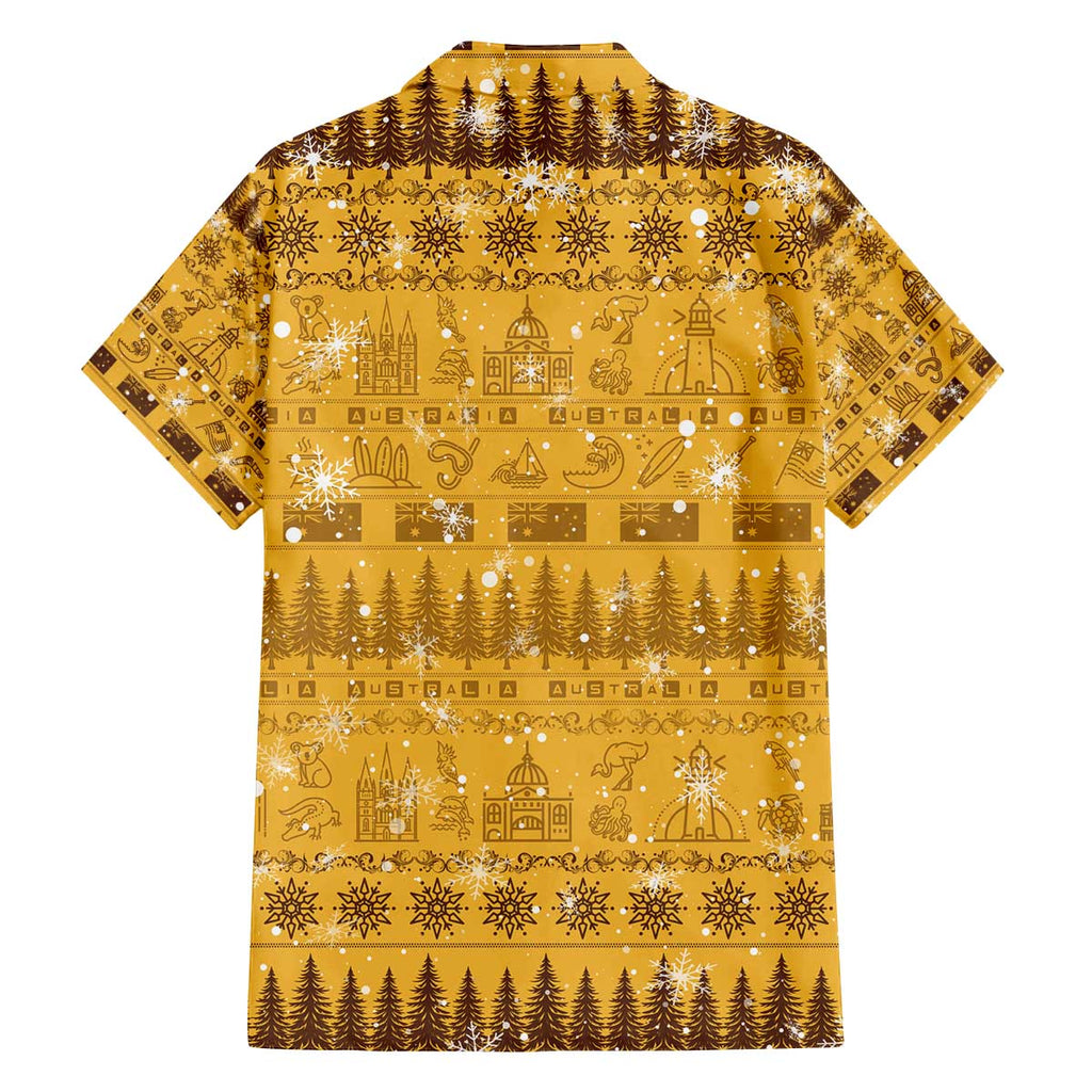 Merry Christmas Australia Family Matching Off The Shoulder Long Sleeve Dress and Hawaiian Shirt Xmas Travel Map - Aussie Hoodie