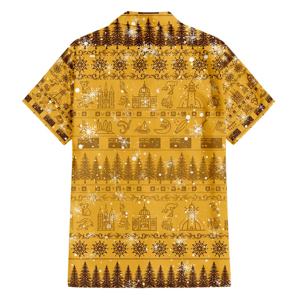Merry Christmas Australia Family Matching Off Shoulder Maxi Dress and Hawaiian Shirt Xmas Travel Map - Aussie Hoodie