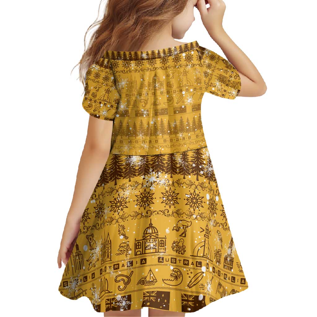Merry Christmas Australia Family Matching Short Sleeve Bodycon Dress and Hawaiian Shirt Xmas Travel Map - Aussie Hoodie