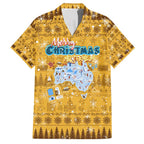 Merry Christmas Australia Hawaiian Shirt Xmas Travel Map - Aussie Hoodie