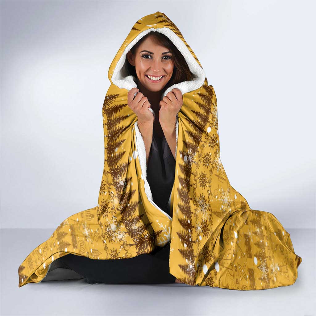 Merry Christmas Australia Hooded Blanket Xmas Travel Map - Aussie Hoodie