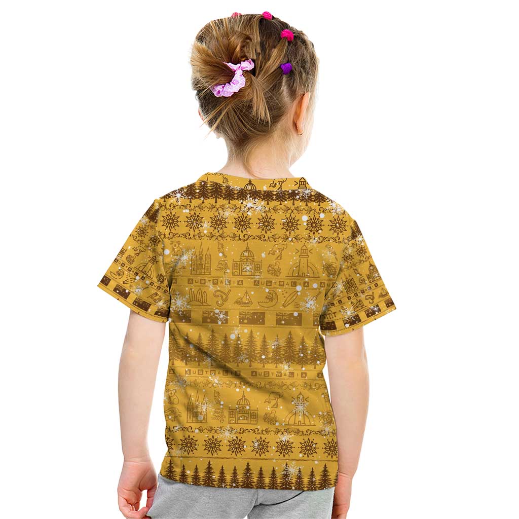Merry Christmas Australia Kid T Shirt Xmas Travel Map - Aussie Hoodie