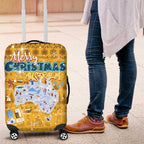Merry Christmas Australia Luggage Cover Xmas Travel Map - Aussie Hoodie