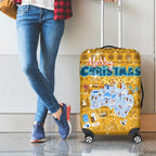 Merry Christmas Australia Luggage Cover Xmas Travel Map - Aussie Hoodie