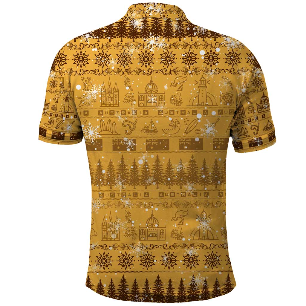 Merry Christmas Australia Polo Shirt Xmas Travel Map - Aussie Hoodie