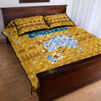 Merry Christmas Australia Quilt Bed Set Xmas Travel Map - Aussie Hoodie