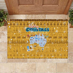 Merry Christmas Australia Rubber Doormat Xmas Travel Map - Aussie Hoodie