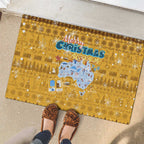 Merry Christmas Australia Rubber Doormat Xmas Travel Map - Aussie Hoodie
