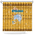 Merry Christmas Australia Shower Curtain Xmas Travel Map - Aussie Hoodie