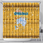 Merry Christmas Australia Shower Curtain Xmas Travel Map - Aussie Hoodie