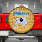 Merry Christmas Australia Spare Tire Cover Xmas Travel Map - Aussie Hoodie