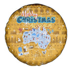 Merry Christmas Australia Spare Tire Cover Xmas Travel Map - Aussie Hoodie