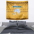 Merry Christmas Australia Tapestry Xmas Travel Map - Aussie Hoodie