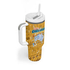 Merry Christmas Australia Tumbler With Handle Xmas Travel Map - Aussie Hoodie