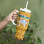 Merry Christmas Australia Tumbler With Handle Xmas Travel Map - Aussie Hoodie