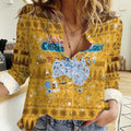 Merry Christmas Australia Women Casual Shirt Xmas Travel Map - Aussie Hoodie