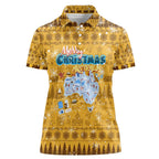 Merry Christmas Australia Women Polo Shirt Xmas Travel Map - Aussie Hoodie