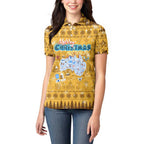 Merry Christmas Australia Women Polo Shirt Xmas Travel Map - Aussie Hoodie