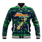 Merry Christmas New Zealand Baseball Jacket Xmas Travel Map - Aussie Hoodie