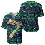 Merry Christmas New Zealand Baseball Jersey Xmas Travel Map - Aussie Hoodie