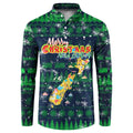 Merry Christmas New Zealand Button Sweatshirt Xmas Travel Map - Aussie Hoodie