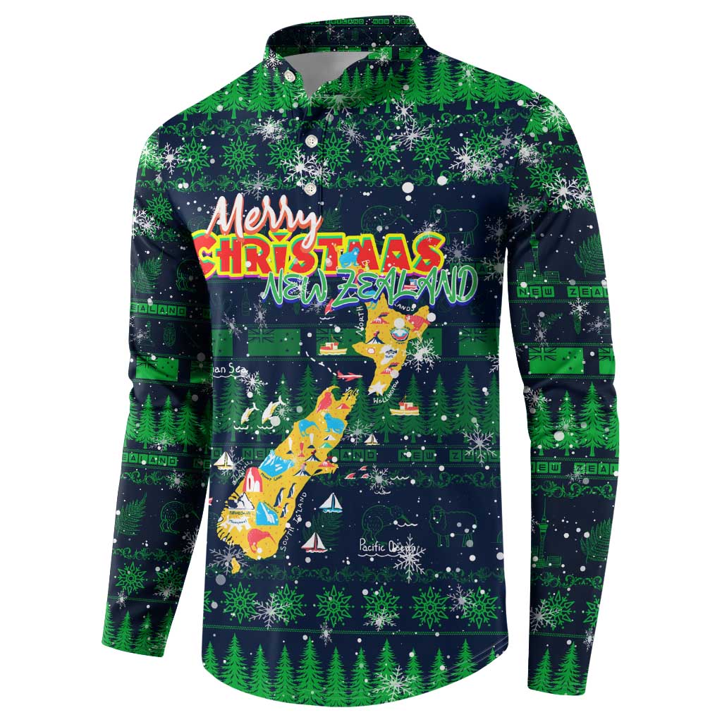 Merry Christmas New Zealand Button Sweatshirt Xmas Travel Map - Aussie Hoodie