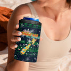Merry Christmas New Zealand 4 in 1 Can Cooler Tumbler Xmas Travel Map - Aussie Hoodie