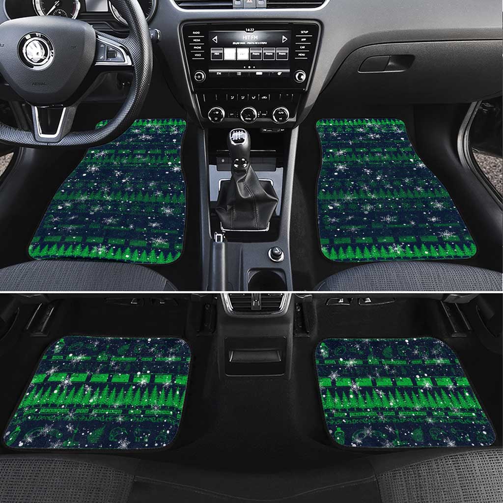 Merry Christmas New Zealand Car Mats Xmas Travel Map - Aussie Hoodie