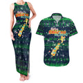 Merry Christmas New Zealand Couples Matching Tank Maxi Dress and Hawaiian Shirt Xmas Travel Map - Aussie Hoodie