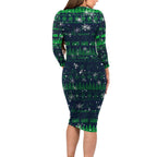 Merry Christmas New Zealand Family Matching Long Sleeve Bodycon Dress and Hawaiian Shirt Xmas Travel Map - Aussie Hoodie