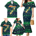 Merry Christmas New Zealand Family Matching Mermaid Dress and Hawaiian Shirt Xmas Travel Map - Aussie Hoodie