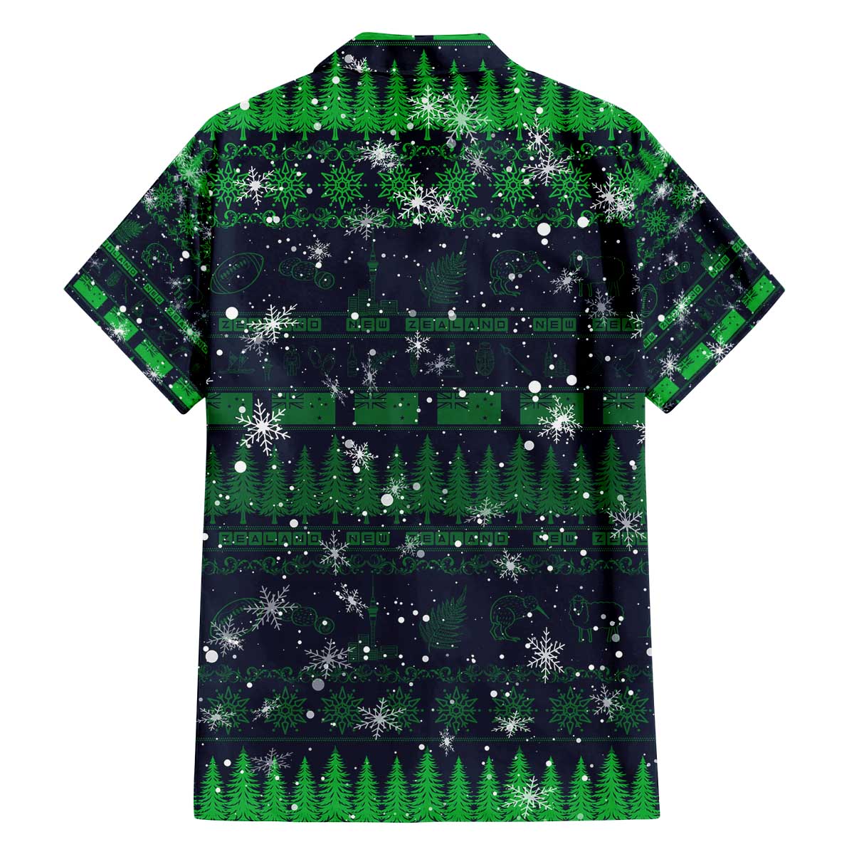 Merry Christmas New Zealand Family Matching Off The Shoulder Long Sleeve Dress and Hawaiian Shirt Xmas Travel Map - Aussie Hoodie