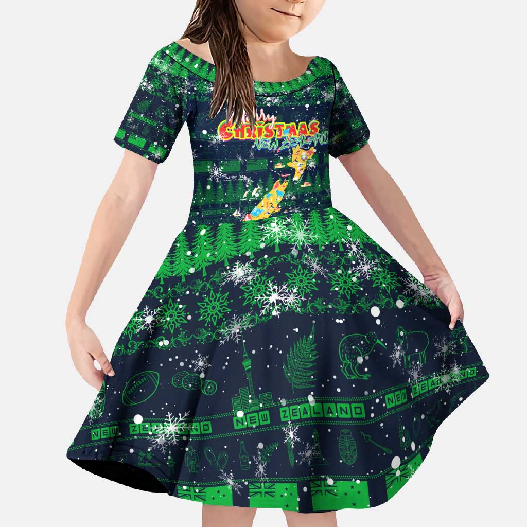 Merry Christmas New Zealand Family Matching Off Shoulder Maxi Dress and Hawaiian Shirt Xmas Travel Map - Aussie Hoodie