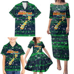 Merry Christmas New Zealand Family Matching Puletasi and Hawaiian Shirt Xmas Travel Map - Aussie Hoodie