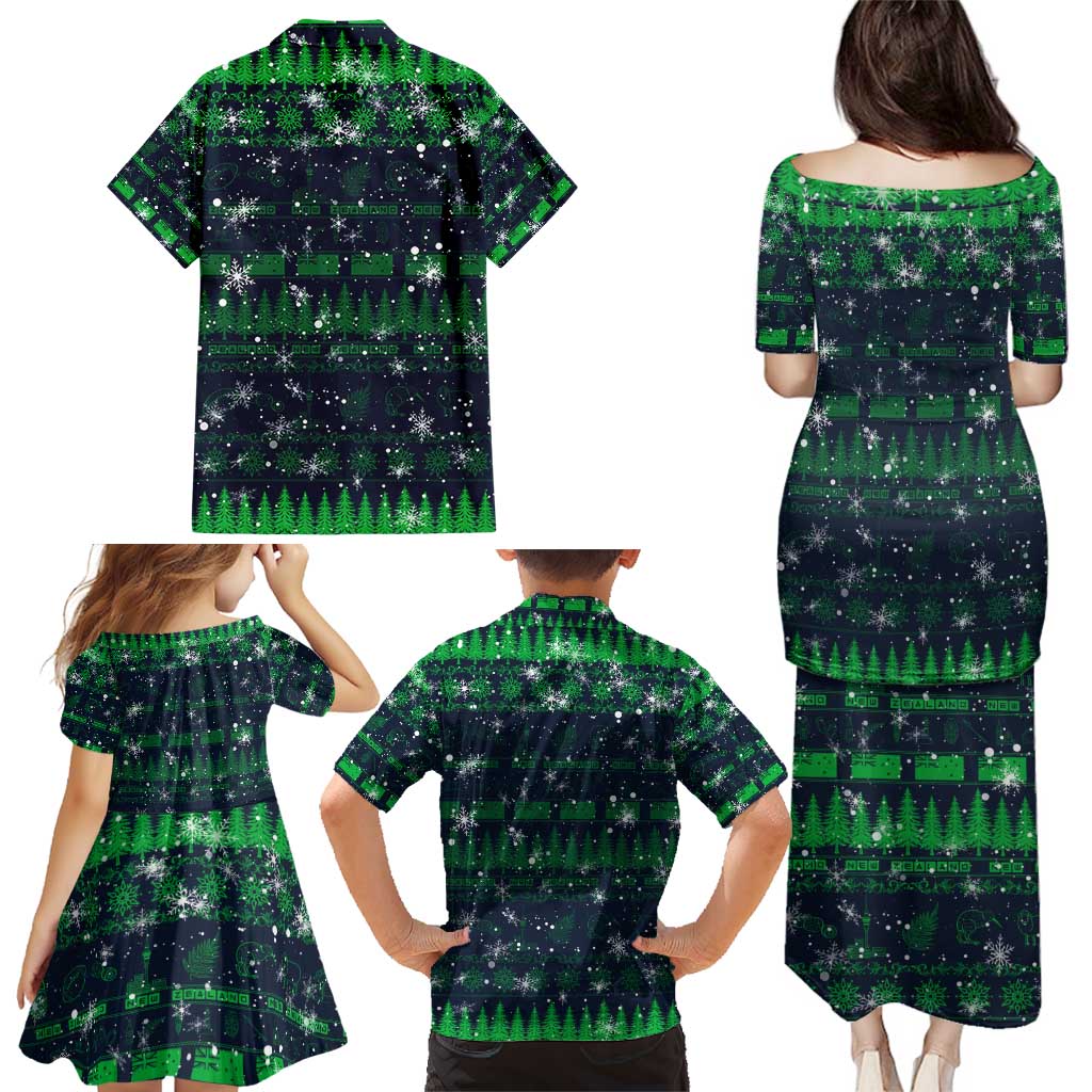 Merry Christmas New Zealand Family Matching Puletasi and Hawaiian Shirt Xmas Travel Map - Aussie Hoodie
