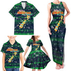 Merry Christmas New Zealand Family Matching Tank Maxi Dress and Hawaiian Shirt Xmas Travel Map - Aussie Hoodie